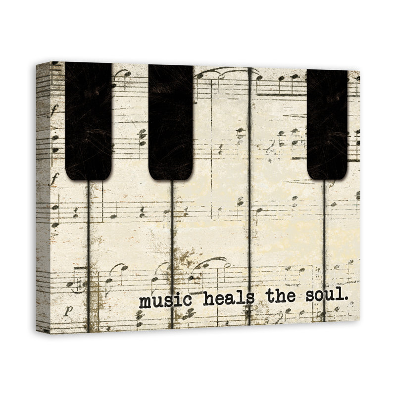 Andover Mills™ Piano Keys And Music On Canvas Graphic Art & Reviews